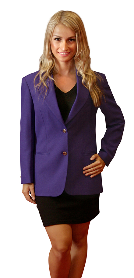 women's purple blazer jacket